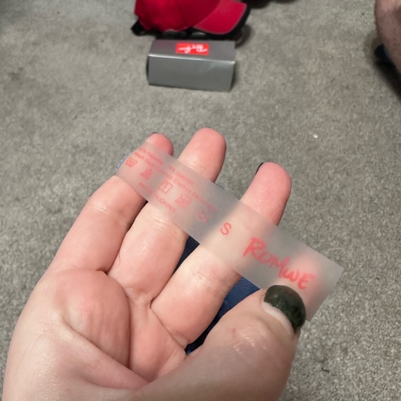 Blue Ribbed Knit Shorts - Picture 3 of 3